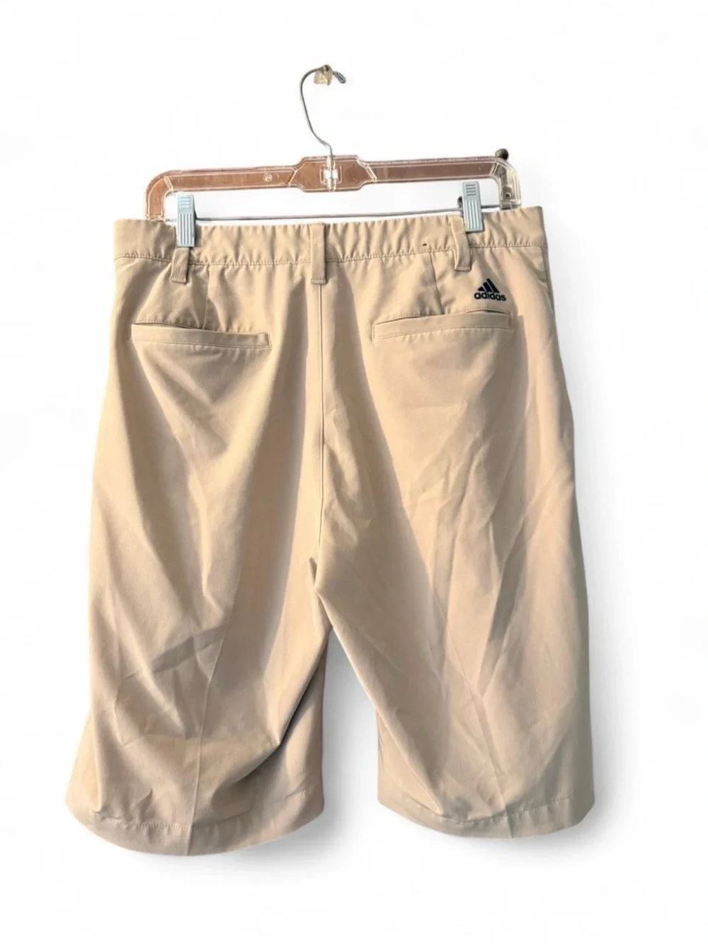 Men's Tan adidas Golf Shorts 32